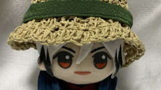 ぬいぐるみ用麦わら帽子をかぎ針編みで作ってみた